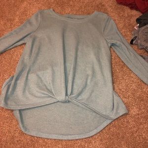 aqua long sleeve top